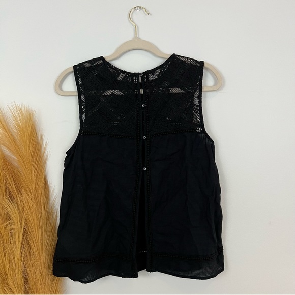 Roxy Black Boho Lace Tank • Size Small - Picture 3 of 7